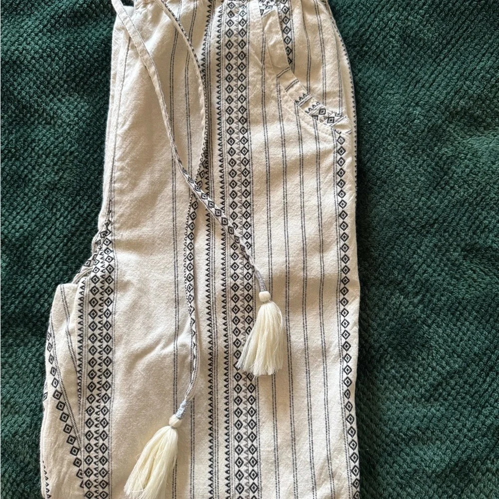 Anthropologie Boho Tassel Beach Pants - Picture 5 of 13